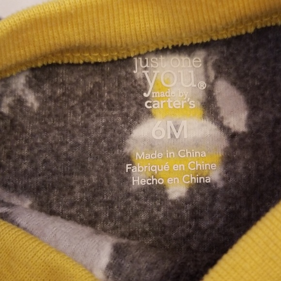 CARTER'S fleece 2 wolf footies & snowman sleep sak - Picture 4 of 5